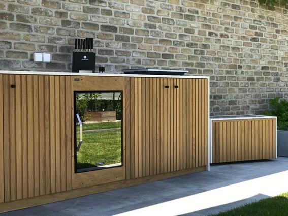 Flandria Oak Wood buitenkeuken modern
